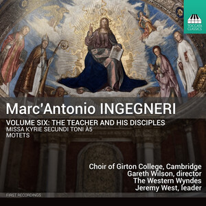 Cover: Marc'Antonio Ingegneri, vol.6: The Teacher and His Disciples