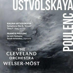 Cover: Ustvolskaya: Symphony No. 5; Poulenc: La voix humaine