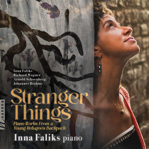Cover: Stranger Things: Piano Works from a Young Refugee's Backpack