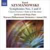 Karol Szymanowski: Symphonies Nos.1 and 4; Concert Overture; Study in Bb-