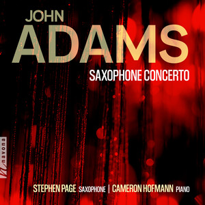 Cover: John Adams: Saxophone Concerto